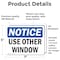 Signmission Use Other Window, 7 in W x Rectangle, Vinyl Decal OS-2PACK-NS-D-57-L-16790 - alternate 6